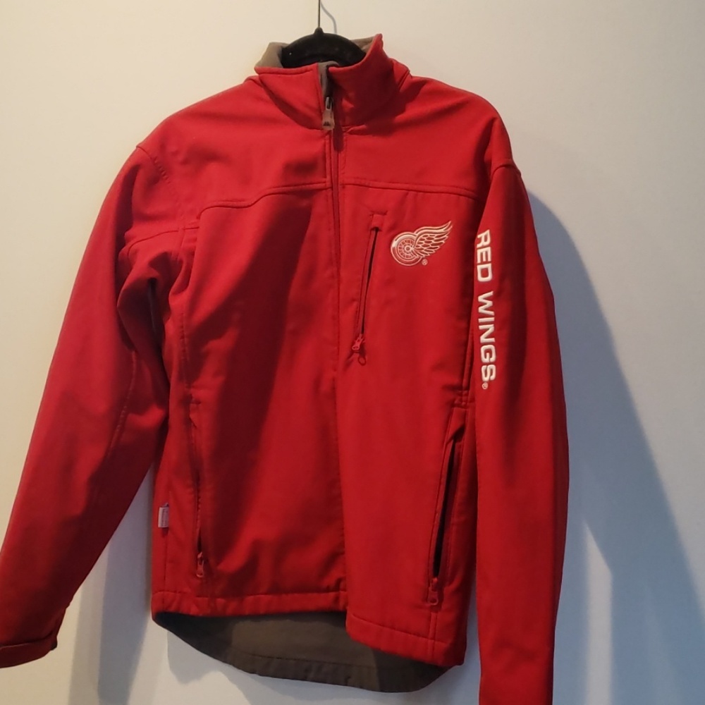 NHL Red Wings jacket.